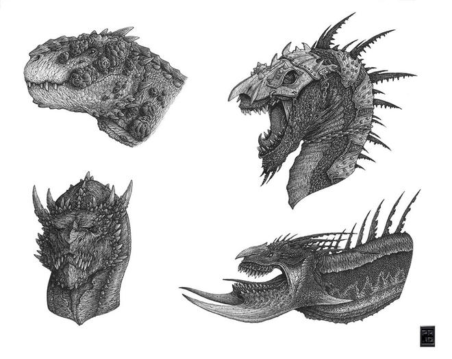 dragon drawings by deepcore1 -  23