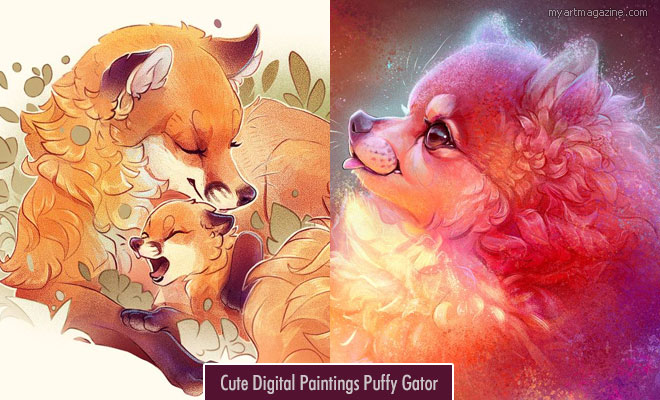 Digital Paintings by Puffy Gator | 3 digital art let go puffy gator