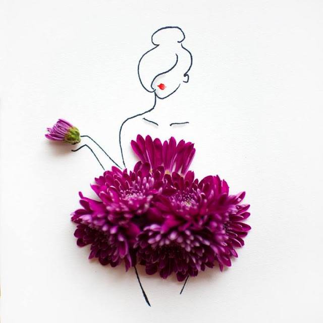 creative flower art idea by lim zhi wei