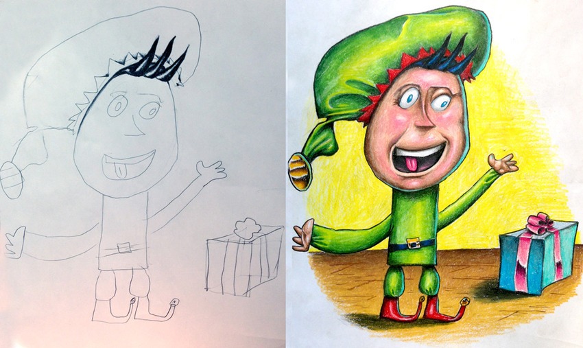 kids drawing by fred giovannitti