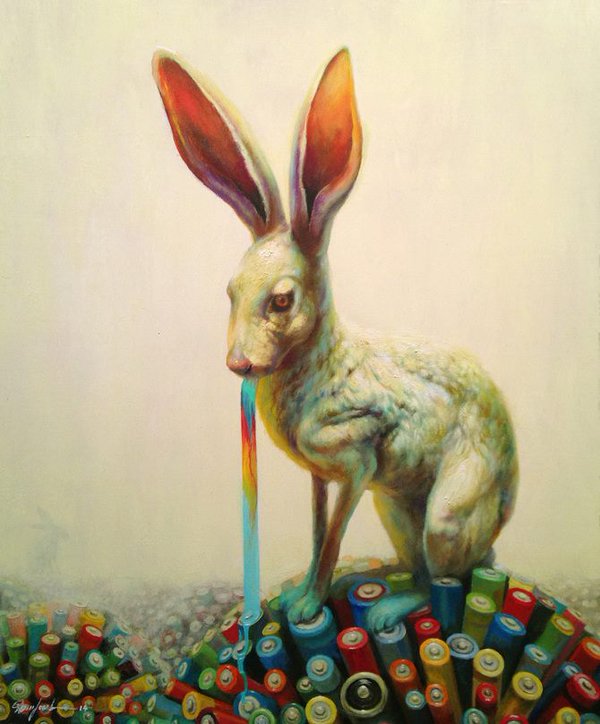animal paintings by martin wittfoorh