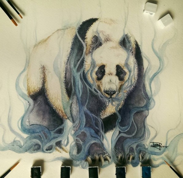 watercolor paintings by dany lizeth leon