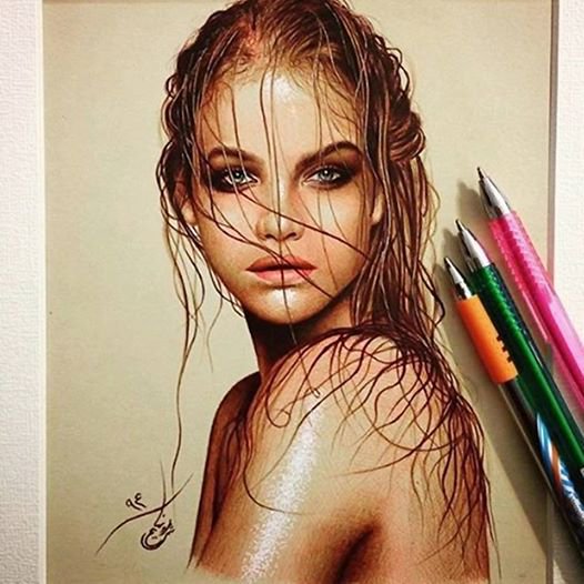 pen drawing by matin shafiee