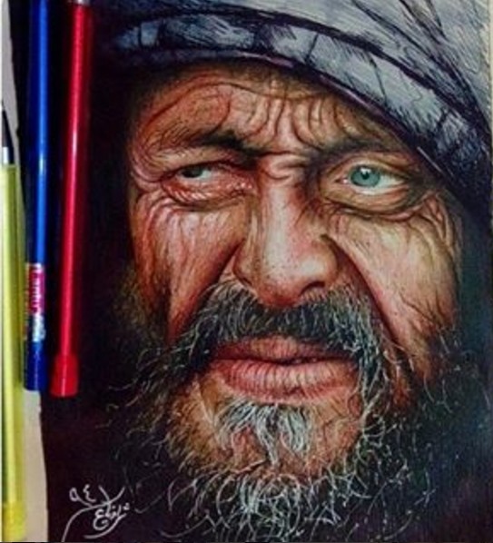 pen drawing by matin shafiee