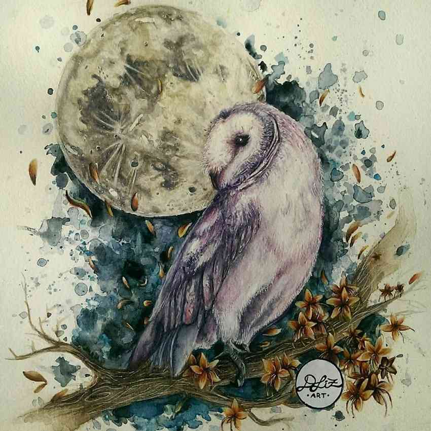 watercolor paintings by dany lizeth leon