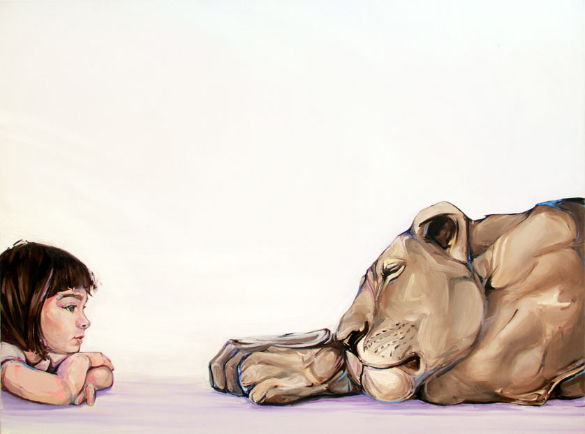 lioness paintings by mckenzie fisk