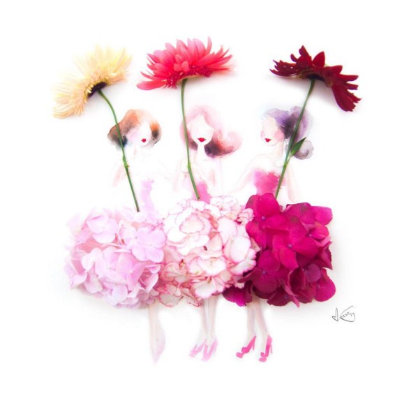 creative flower art idea by lim zhi wei
