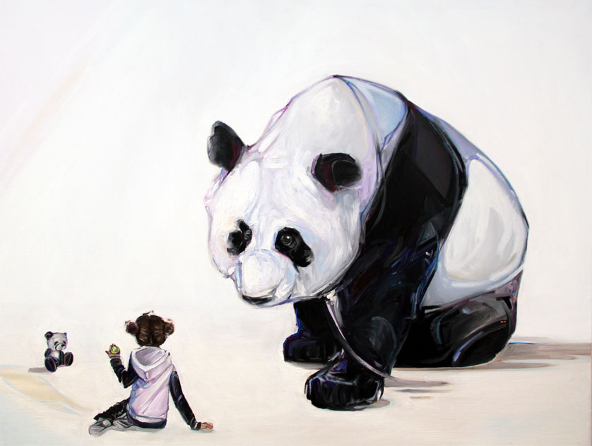 panda paintings by mckenzie fisk