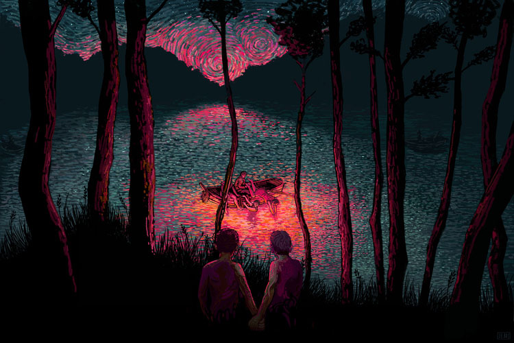 7 paintings by james r eads