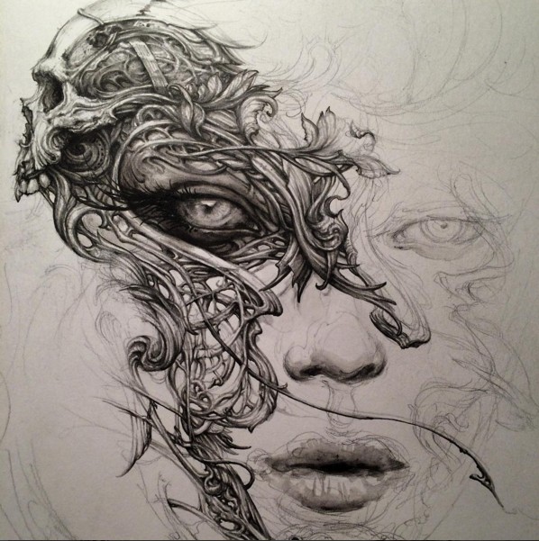 surreal drawings by nc winters