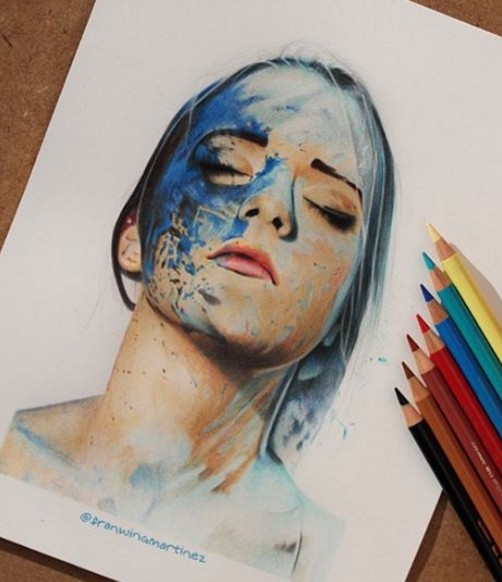 9 color pencil drawing by franwing martinez