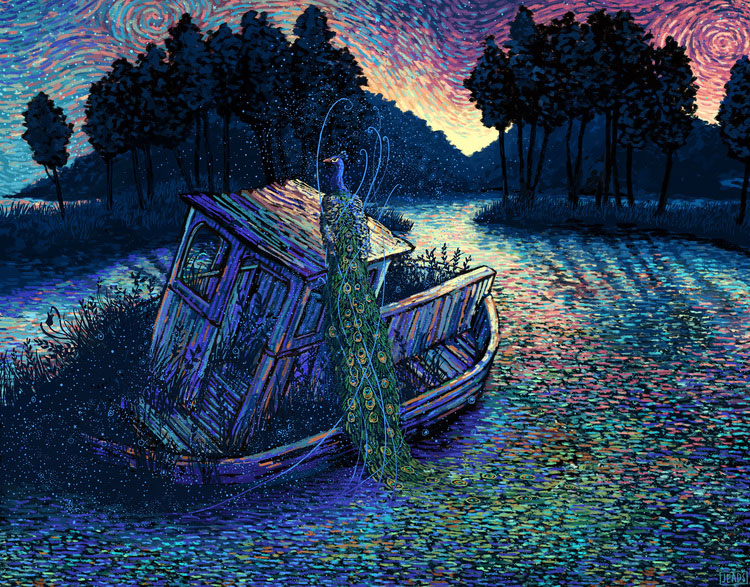 9 paintings by james r eads