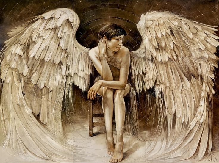 angel oil painting lidia