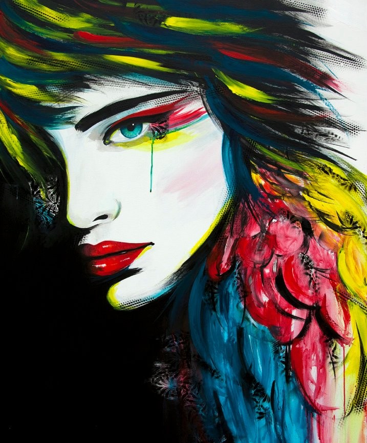 blue tears girl painting emma sheldrake