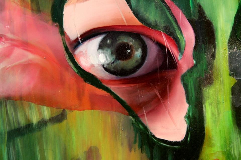 eye oil painting angela