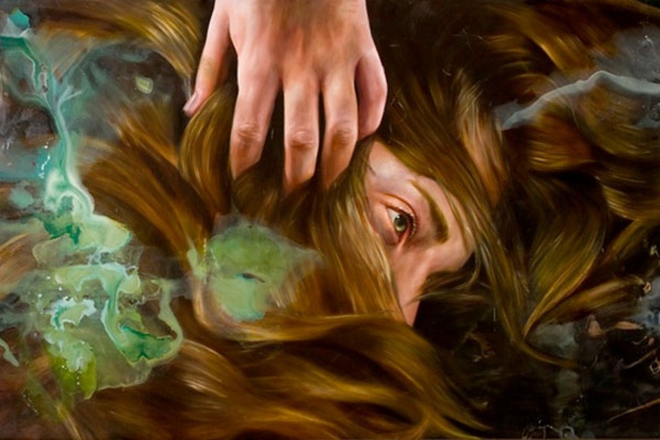 hair oil painting angela