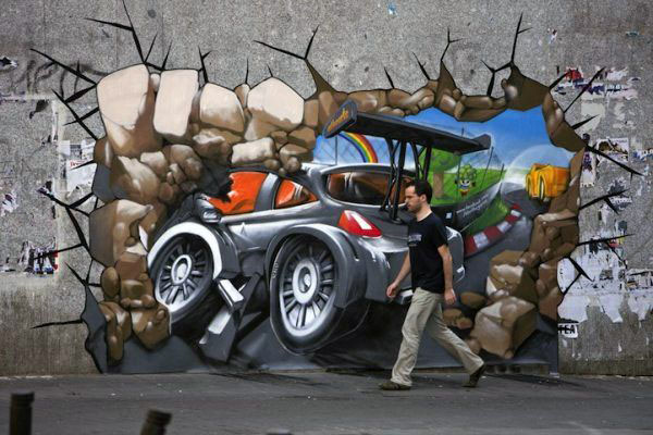 3d street wall art by lin ching che