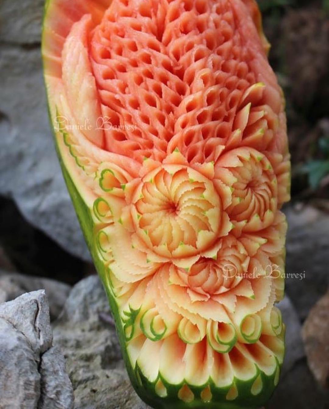 beautiful fruit carvings by daniele barresi