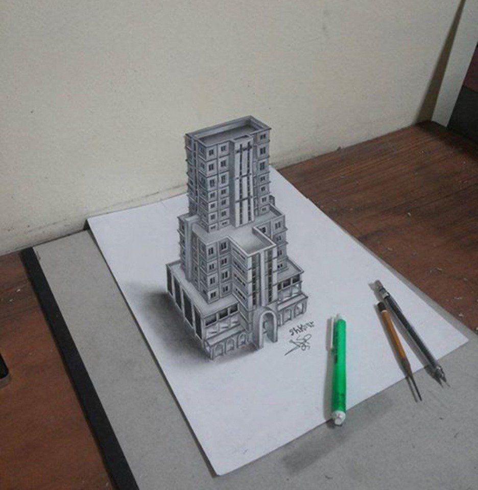 building-3d-pencil-drawing-md-shkour