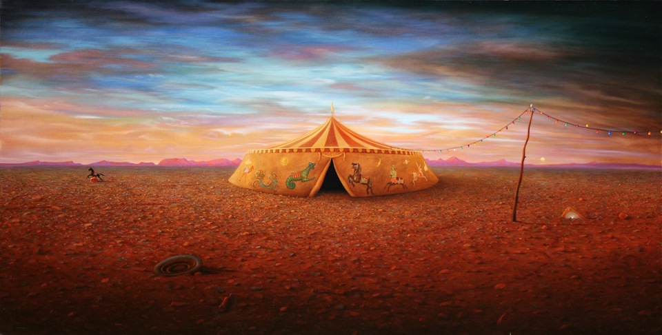 circus tent painting richard baxter