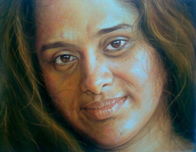 sajitha kerala painting rajasekharan
