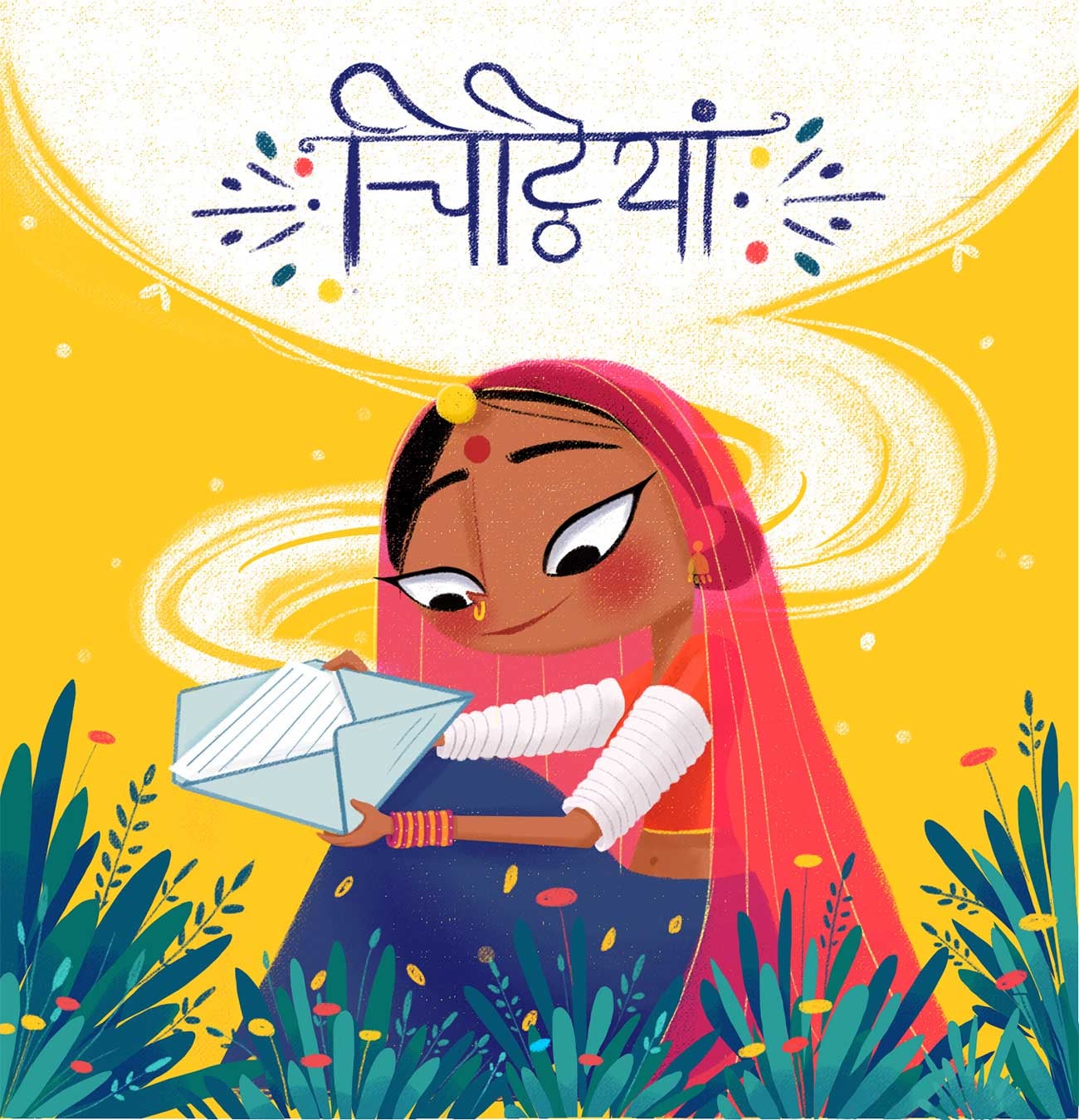 digital illustration letters by bhumika jangid