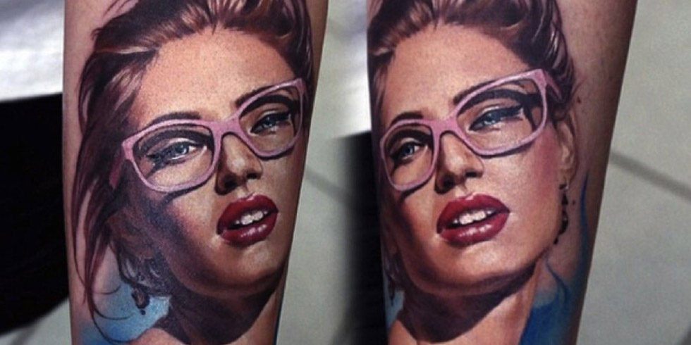 12 portrait tattoo realistic painting art valentina ryabova
