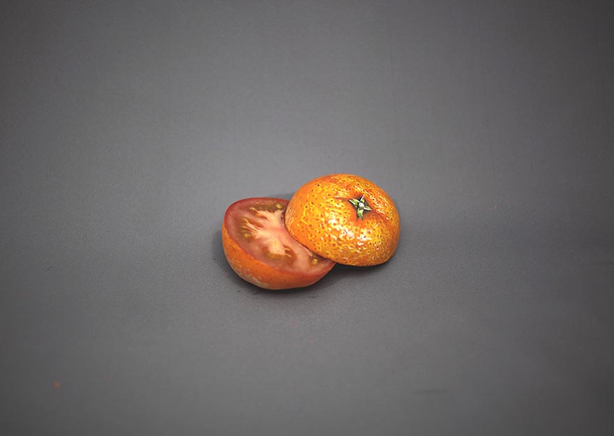 6 realistic illusion painting ideas orange tomato hikaru cho