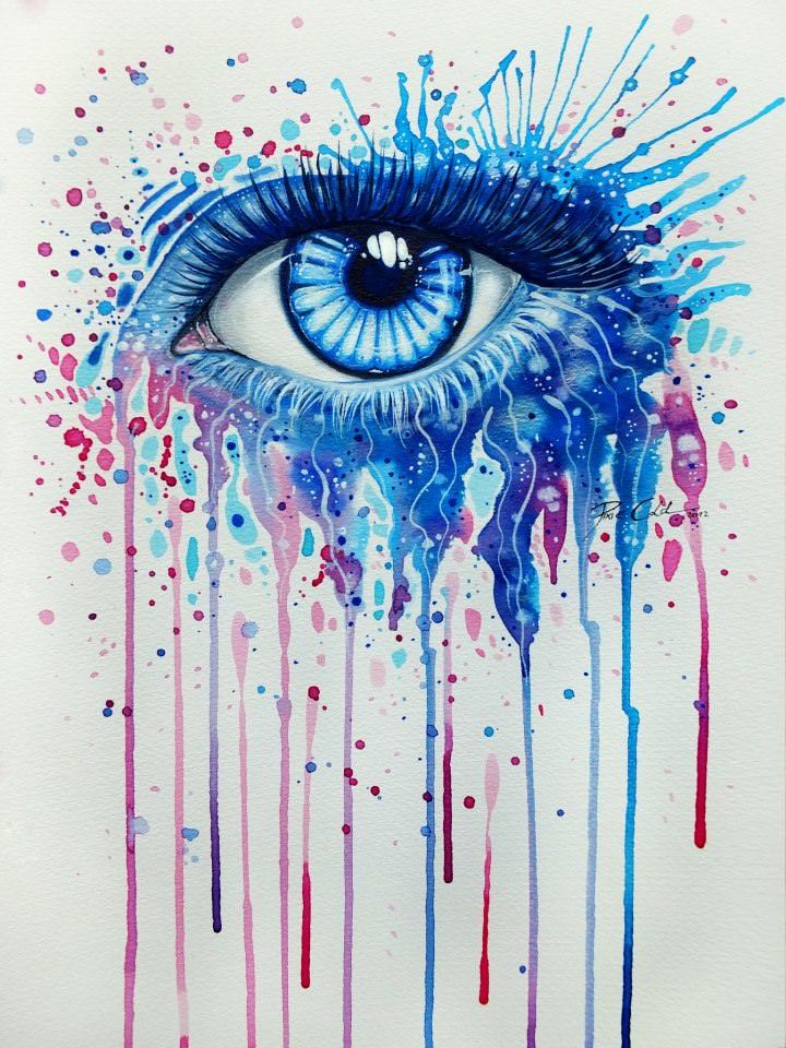 eye watercolor painting svenja