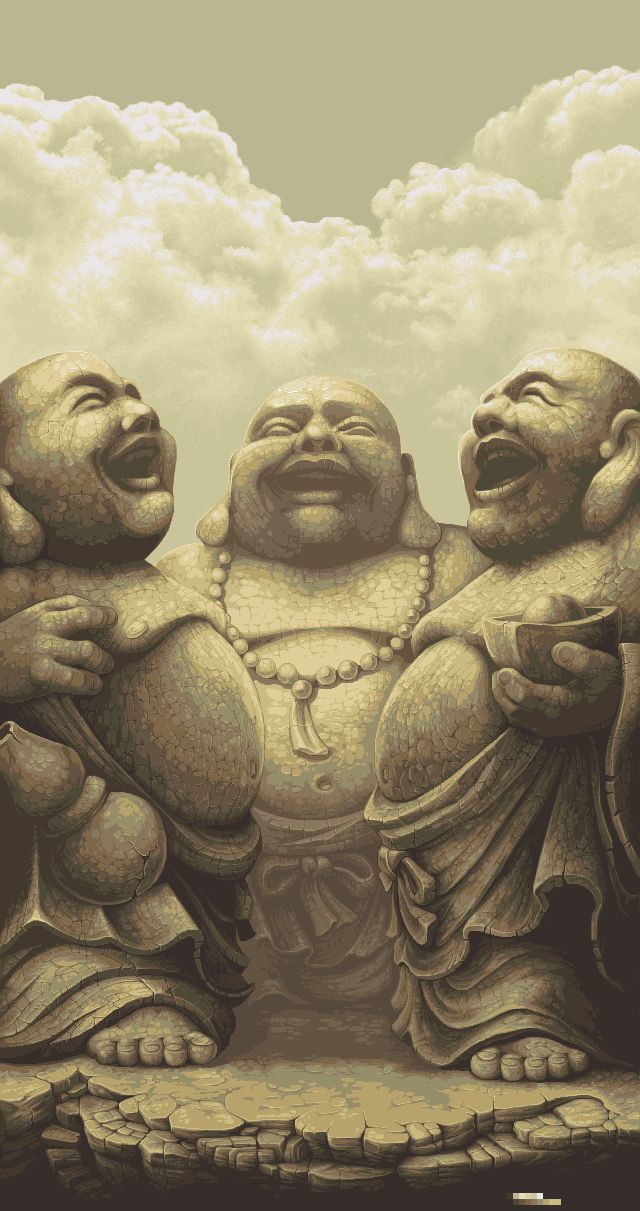 laughing buddha illustration foolstown