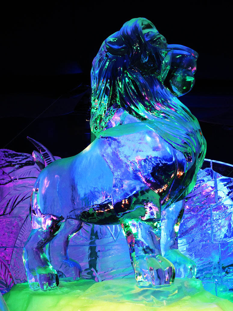 lion king ice sculptures