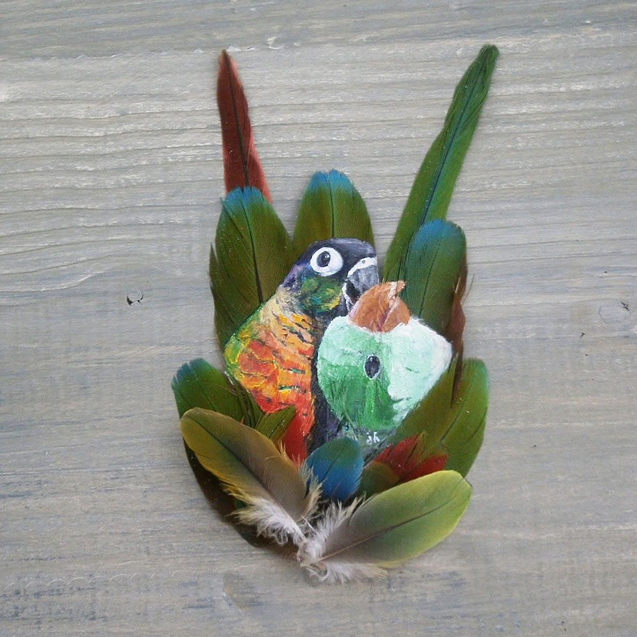 parrots head paintings jamie
