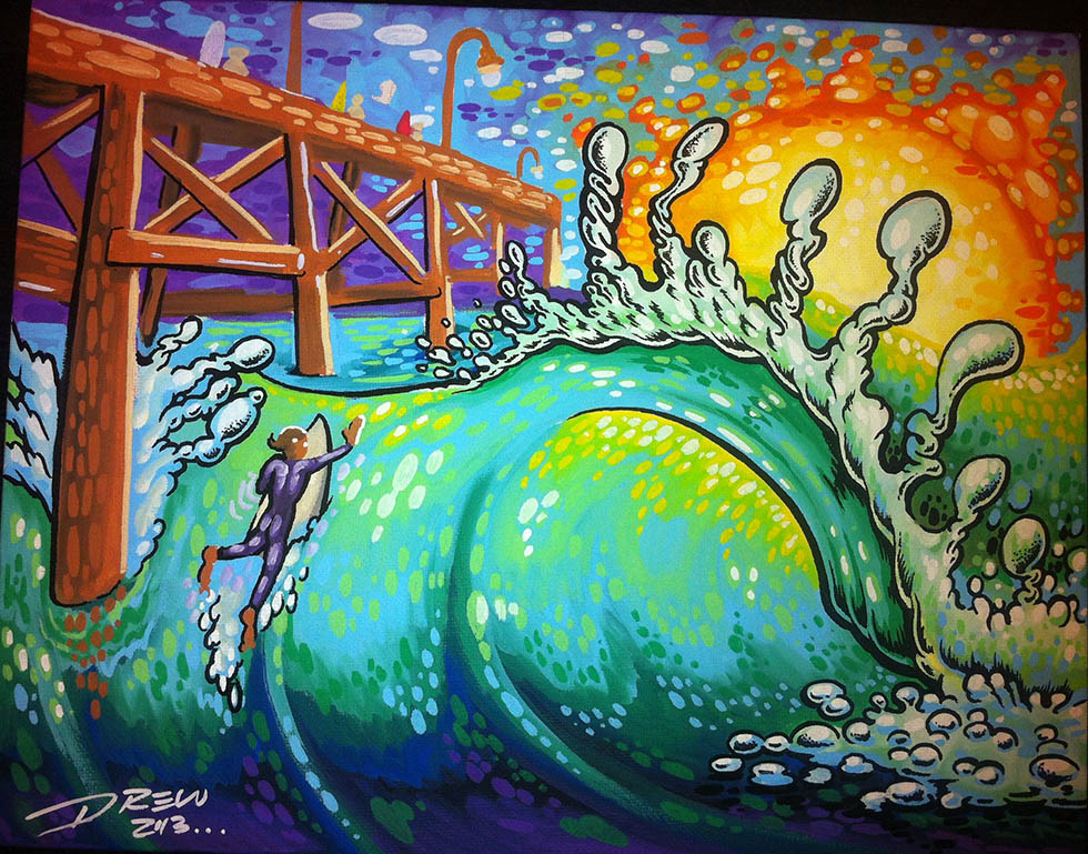 pier oil paintings drew