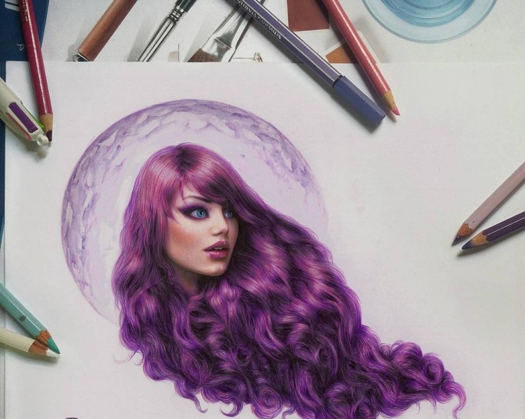 color pencil drawing by ronald