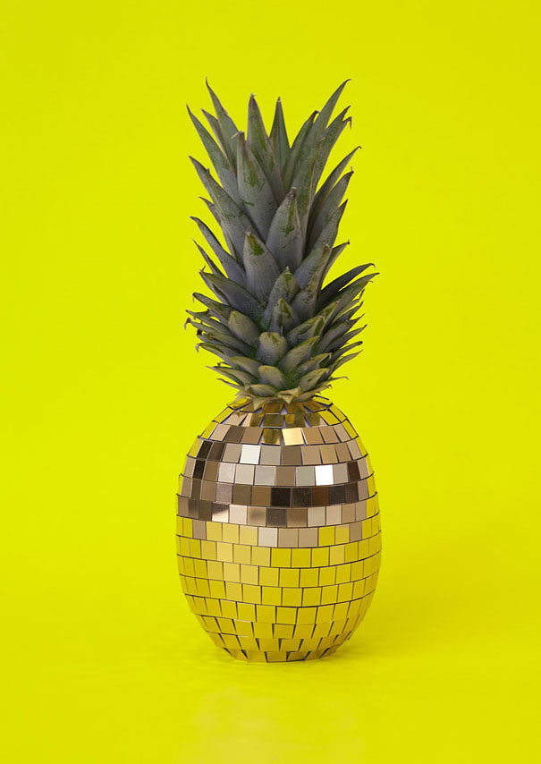 fruit art pineapple glittering sarah illenberger