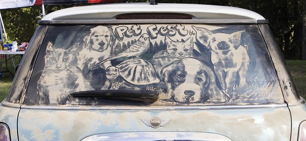 2 amazing artwork dirty cars by scott wade’s