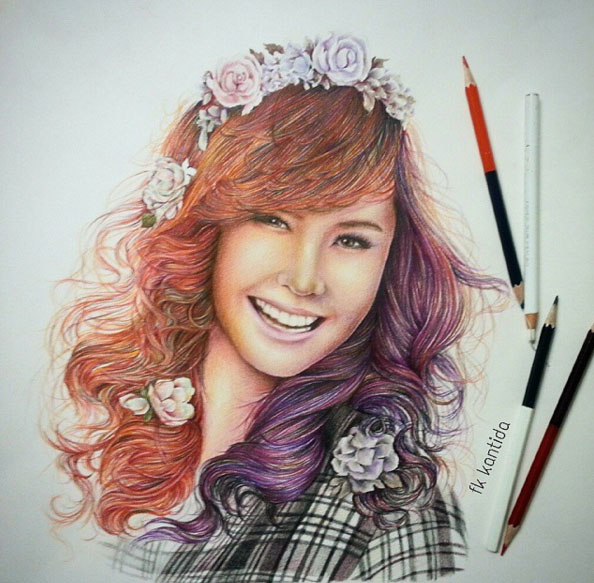 colour pencil drawing by froy kantida