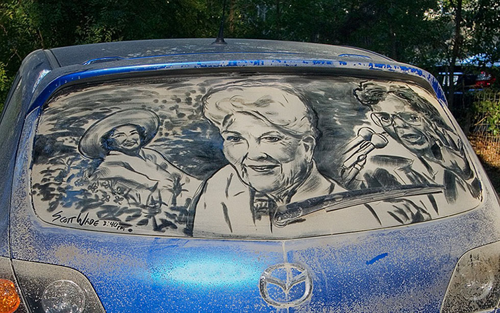 7 amazing artwork dirty cars by scott wade’s