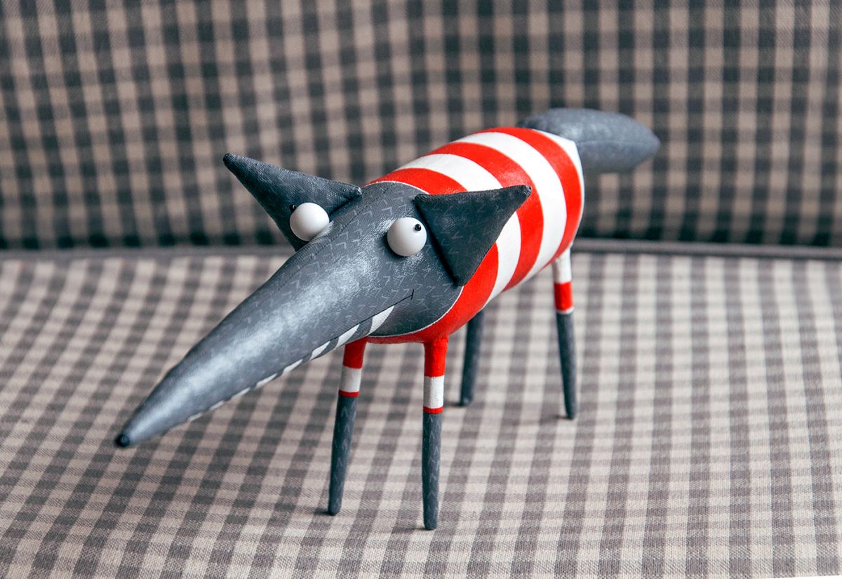 funny toy sculpture sea wolf by lidiya marinchuk