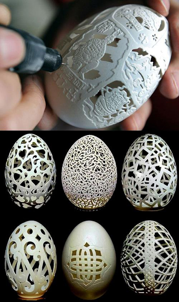 10 egg shell art by wen fuliang