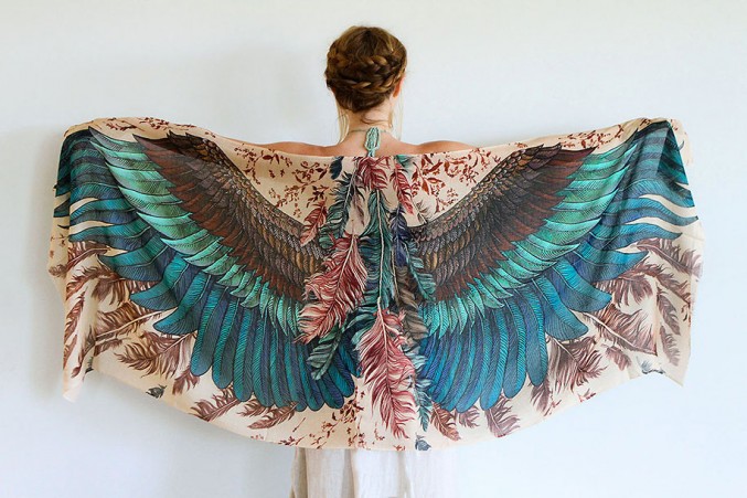 green wings scarf art 3