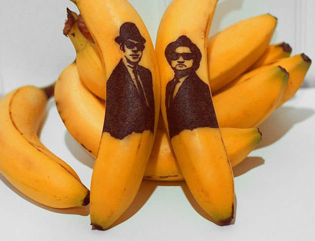 men banana art