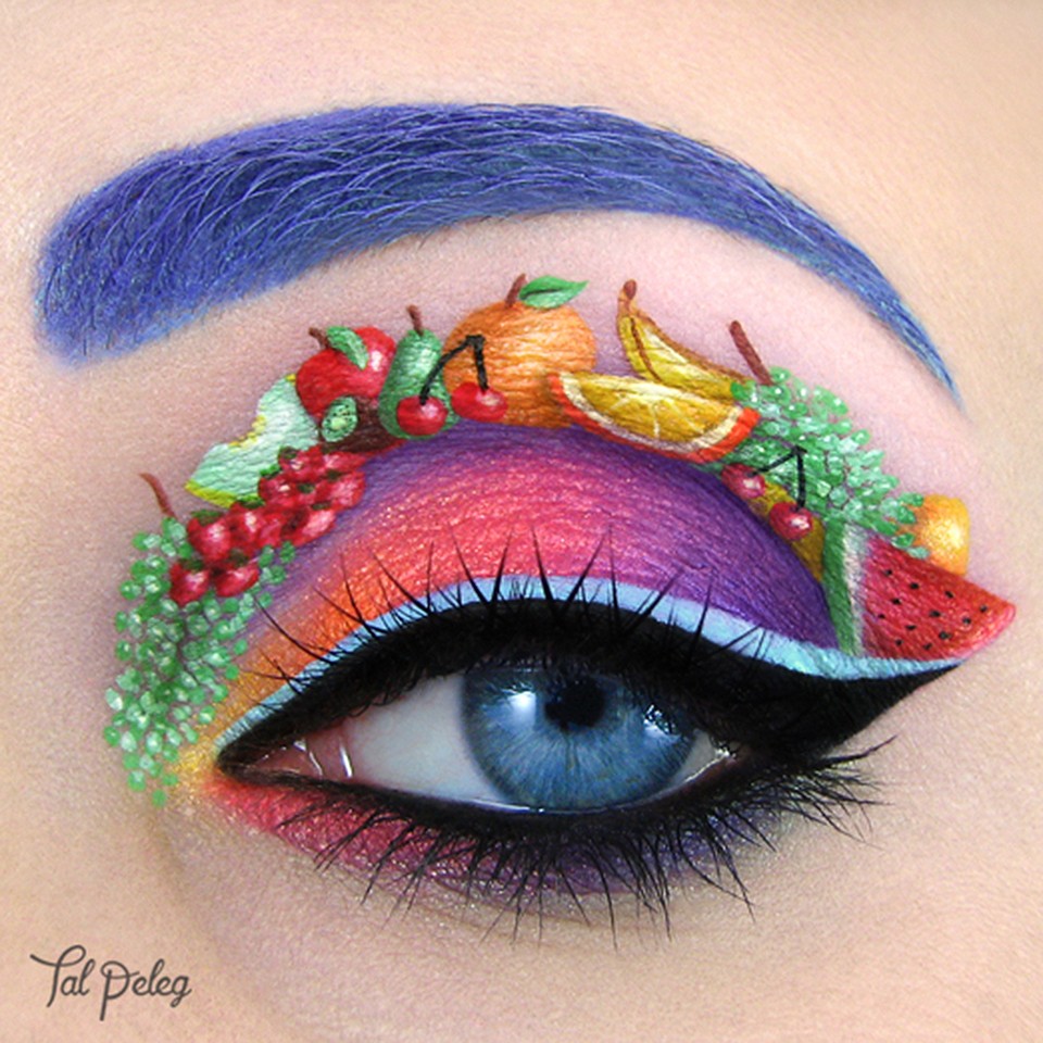 fruits eye makeup art by scarlet moon