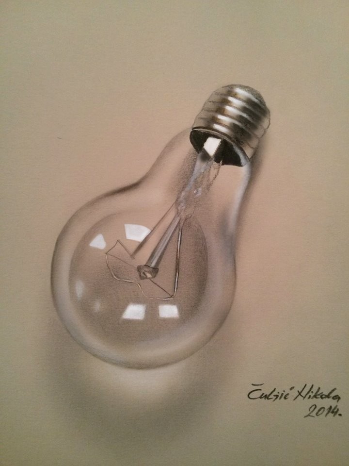 bulb 3d drawings by nikola culjic
