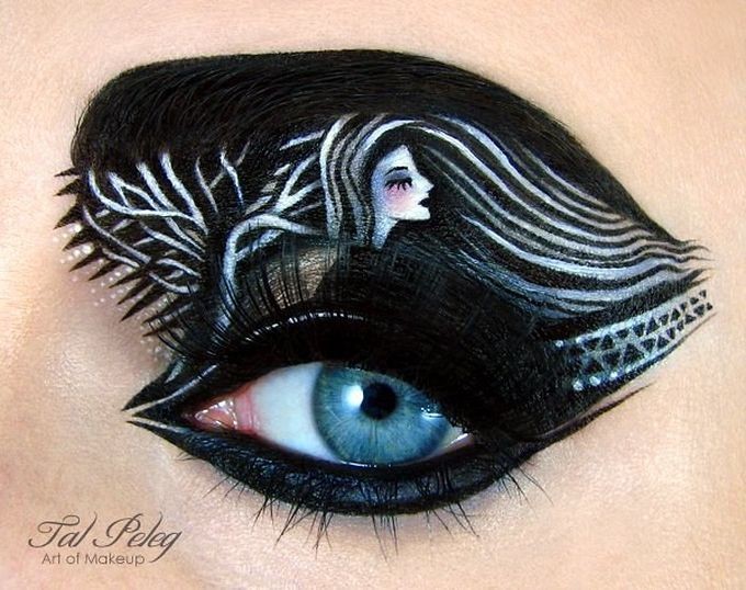 woman eye makeup art by scarlet moon