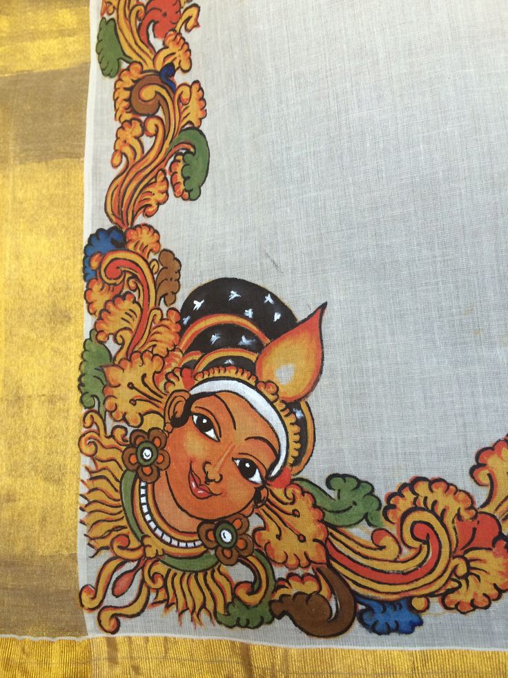 keral saree mural painting