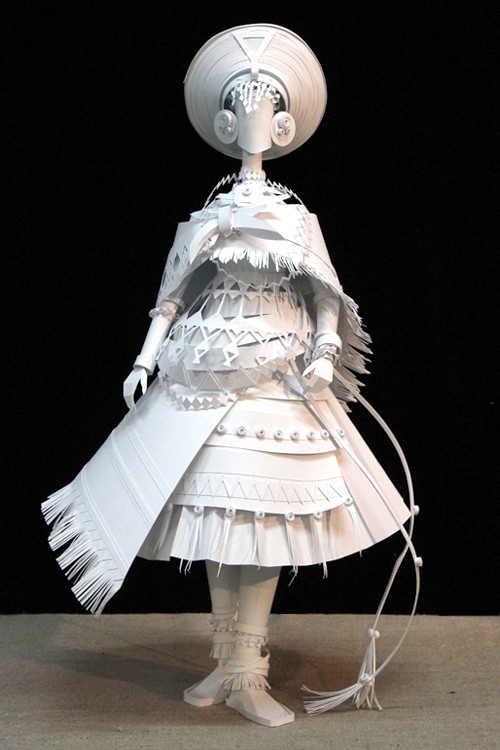 13 woman paper sculptures by asya kozina