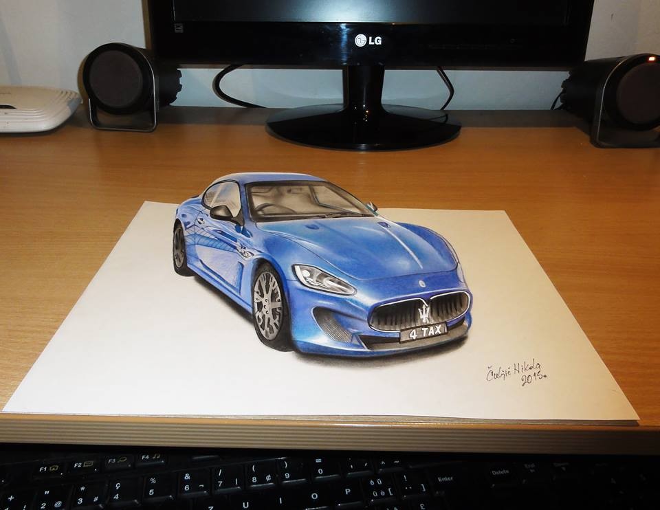 car 3d drawings by nikola culjic