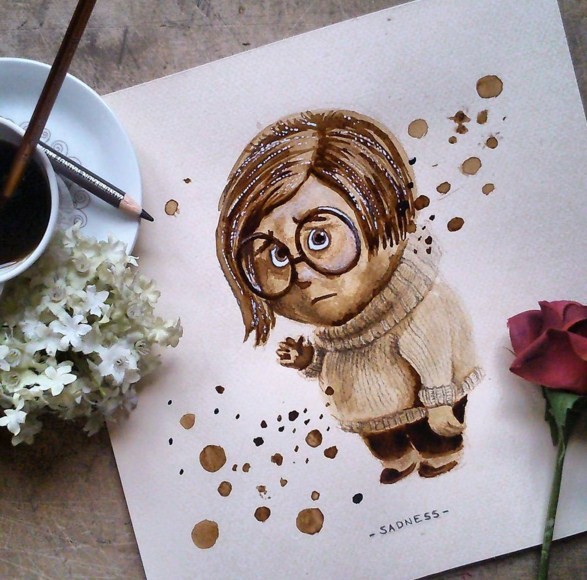 15 coffee art painting by nuriamarq