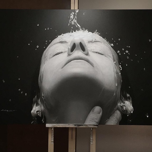 woman hyper realistic paintings by juan carlos